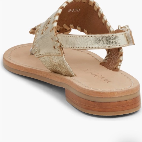 NEW Kid Jack Rogers Gold Sandals - Picture 2 of 7